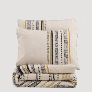 Etnich Nevresim Takımı Çift Kişilik Elvira Siyah – Şıklık ve Konfor Bir Arada