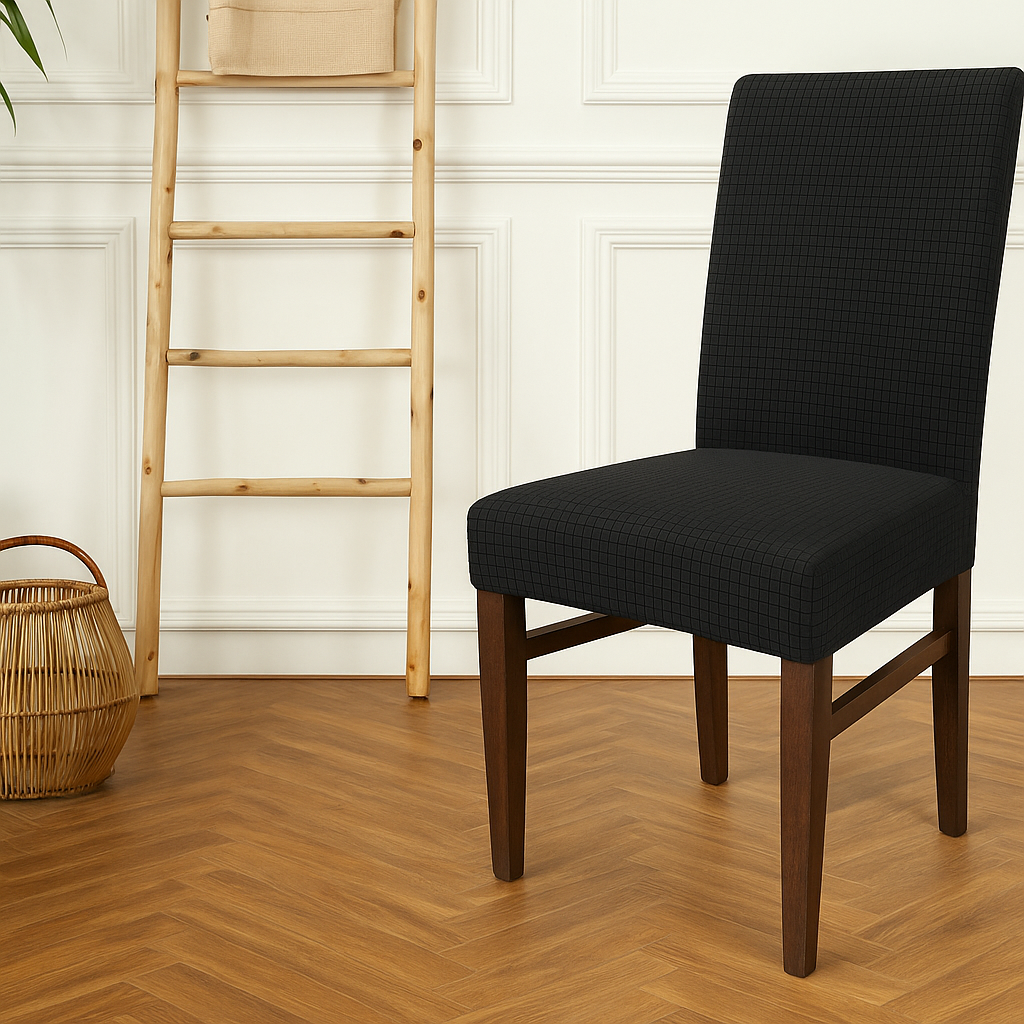 Pitikare Likralı Esnek Eteksiz Sandalye Kılıfı 6lı Antrasit Fabia Home