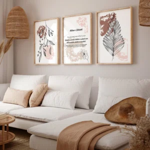 Kelime i Şehadet Tablo Seti 3lü İman Dekoru