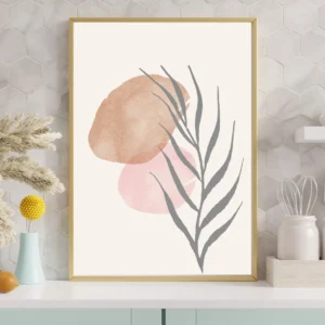 Modern Soyut Yaprak Desenli Tablo Fabia Home Modern Soyut Yaprak Desenli Tablo