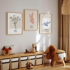 Sabır Şükür ve Tevekkül 3lü Tablo Seti